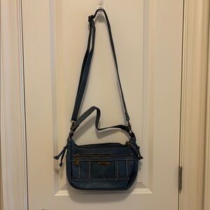 b.o.c. Blue Crossbody Bag with Adjustable Strap